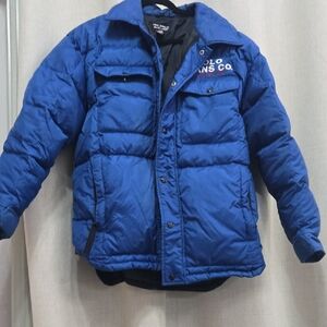 Polo by Ralph Lauren Women's Vibrant Blue Puffer Jacket Vintage